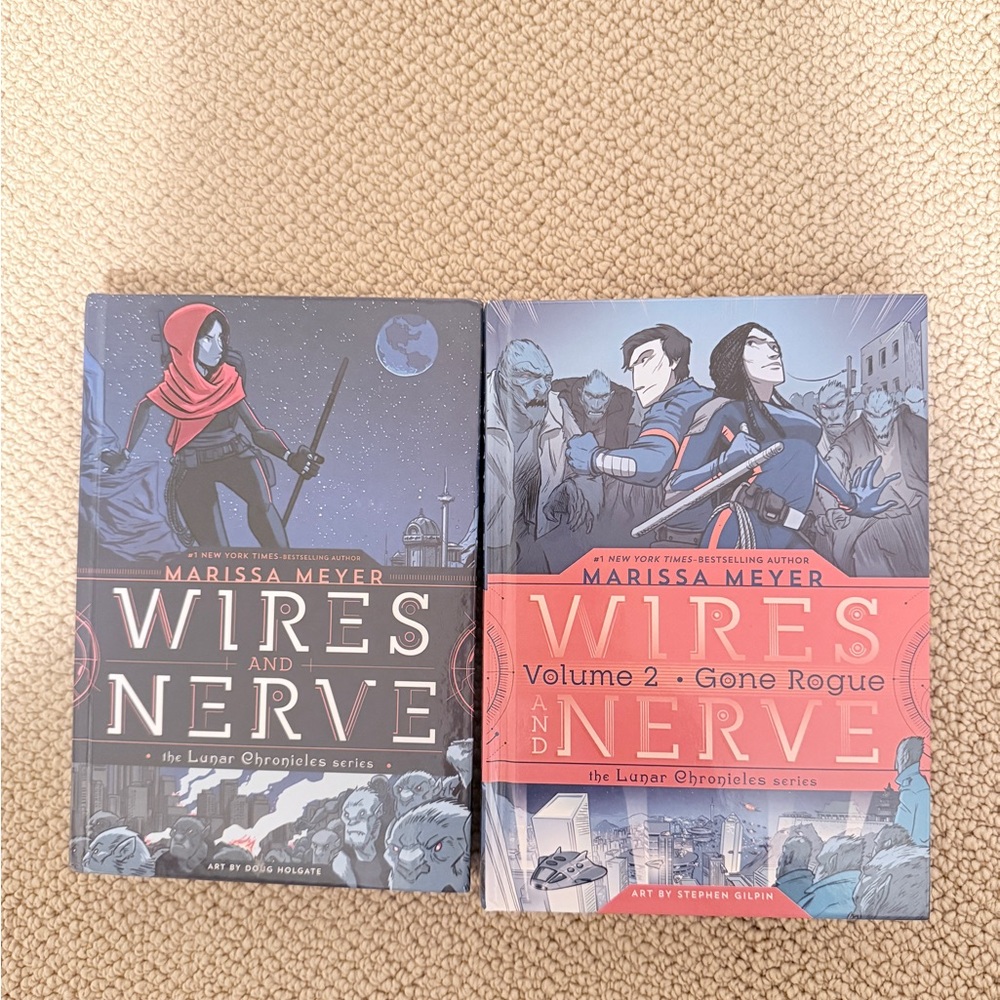 Wires and Nerve - Set of 2 - Marissa Meyer The Lunar Chronicles Graphic Novel